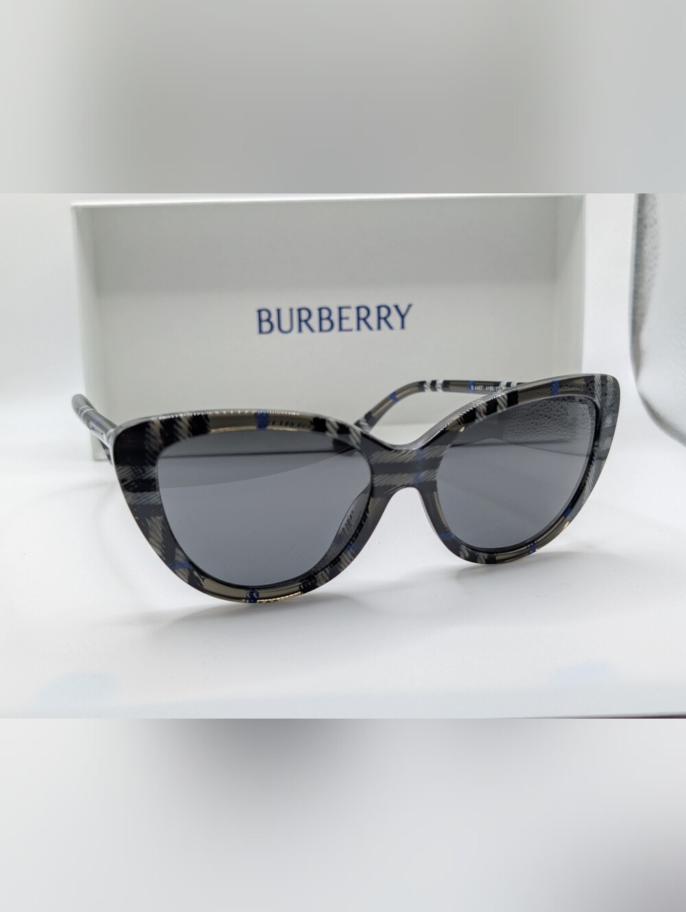 Burberry BE4457 Check Lichen Cat Eye Sunglasses | Brand New in Box NWT